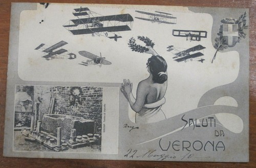 Cartolina viaggiata saluti - viaggiata, da