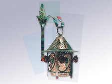 Lanterna lampada ZINCATA con