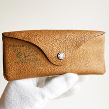 occhiali bausch&lomb RAY BAN case sunglasses custodia b&l leather green vintage