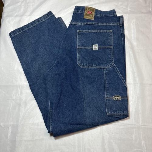 Jeans denim larghi vintage y2k - jeans,