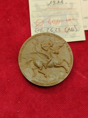 Medaglia torino 1911 unita - medaglia,