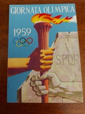 OLIMPIADI ROMA 1960 -  CARTOLINA CONI GIORNATA OLIMPICA 1959 OTTIMA (3648)