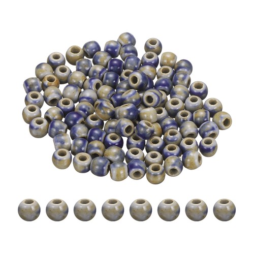100pcs perline ceramiche - 100pcs, tonde