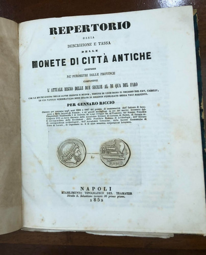 Riccio napoli 1852 monete - napoli,