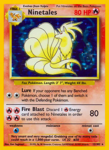 Ninetales 102 pokemon - ninetales, 12/102