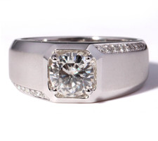 Anello da uomo 2,00 CT taglio