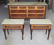 Comò Cassettiera Più Coppia Di Comodini Vintage Anni 60