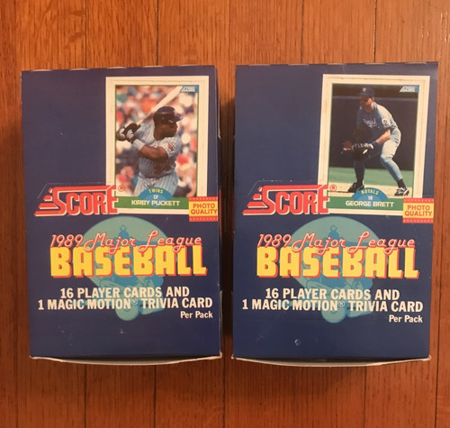 Score baseball box 1989 con - baseball,