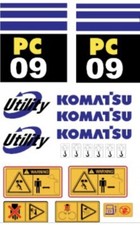 Komatsu Pc 09 Decalcomanie