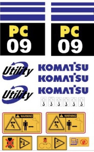 Komatsu decalcomanie - pc, 09