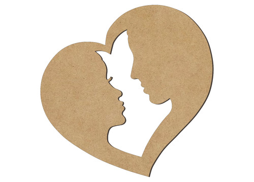 Cuore legno mdf - in, in