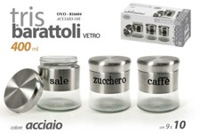 Tris barattoli contenitori - barattoli, in