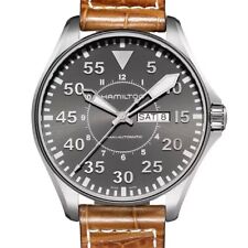 Orologio Hamilton Khaki Aviation Automatico Uomo Quadrante Grigio 46mm - H64715885 Nr Mint