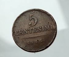 regno lombardo veneto ferdinando I 5 centesimi rame 1846 come foto