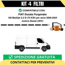 Kit 4 Filtri Tagliando per