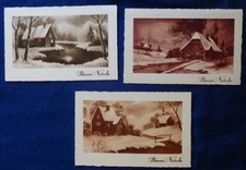 LOT OF 3 POSTCARDS - CHRISTMAS