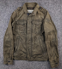 Giacca vintage Y2K Abercrombie & Fitch sentinella verde militare uomo grande