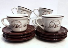 6 TAZZINE CAFFE' con PIATTINI