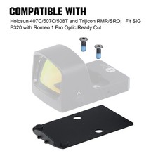 Piastra di montaggio ohhunt Red Dot adatta per Sig Sauer P320 adatta per RMR SRO 407C 507C 508T RD U2