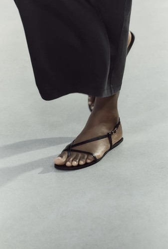 Zara sandals with metal - zara,