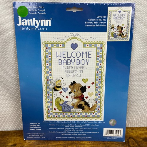 Kit punto croce janlynn - kit,