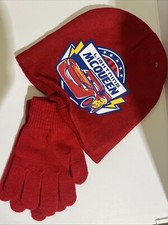 berretto e guanti rosso saetta mcqueen cars cappello tg 56 morbido