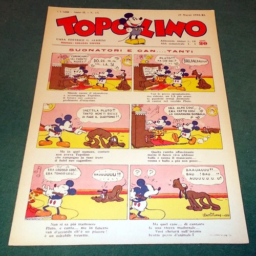 Topolino giornale anno n - topolino, ii