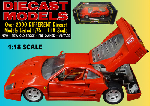 Burago ferrari f40 - ⁠burago, 1:18