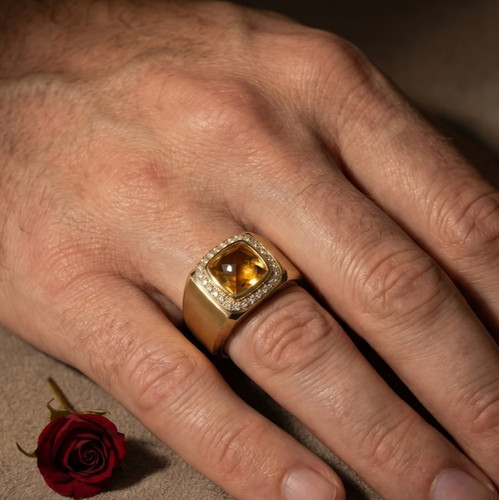 Anello uomo con - anello,