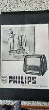 RADIO PHILIPS MANIFESTO  VINTAGE ANNI 40 50  