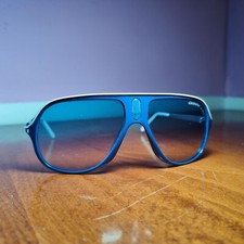 Occhiali da sole uomo Carrera modello 135 SAFARI/A  6SV-FE 62 15 colore blu