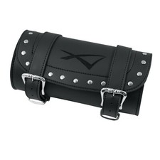 Porta Attrezzi Borsa Barilotto Forcella Moto Custom Bobber  Nero