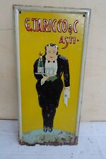 insegna litografata spumante Taricco Asti usata misura 33x16 condizioni discrete