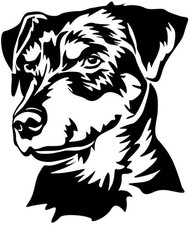 Adesivo terrier caccia - adesivo,