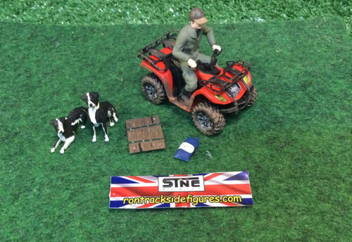 Quad bike farmers and dog - quad,