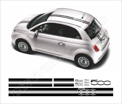 Fiat 500 stripes - fiat,