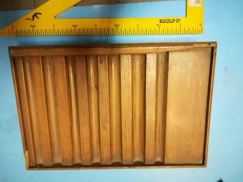 Cassetto legno per moneta - legno,