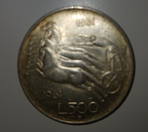 Moneta 500 lire 1861 1961 - 1861,