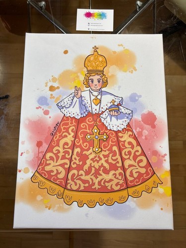 Opera tela gesù bambino - su,