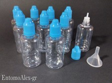 flaconi bottiglie 50ml x10 PET