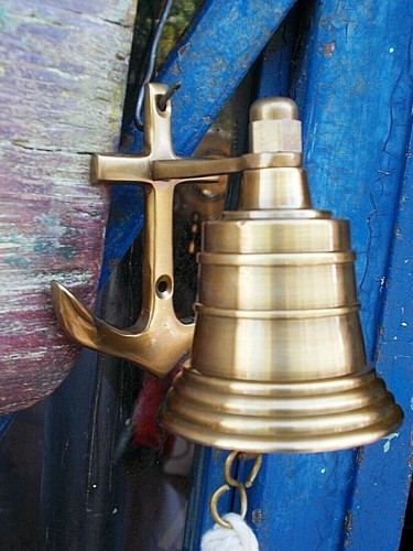 Campana con ancora - ancora, ottone