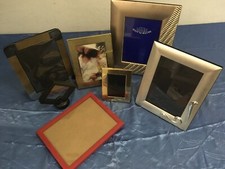 Cornici porta foto, lotto di 7, varie misure - silver plated e altri materiali