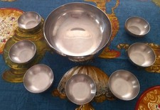 Vintage Ciotole Ciotola Coppette AMC Classic Acciaio Stile Space Age