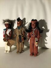 bambole indiano fatte a mano CARLSON  DOLIS Kind Dolis USA Vintage