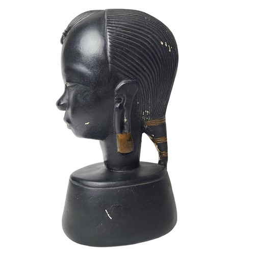 Busto tribale gesso dipinto - busto, in