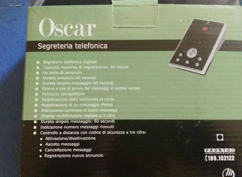 Segreteria telefonica oscar - segreteria,
