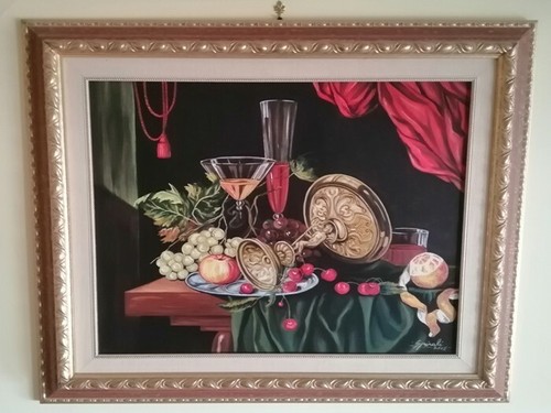 Dipinto olio tela 50x60 cm - su,
