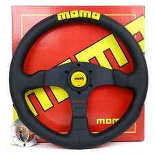 NUOVO MOMO Competizione 345mm Pelle Traforata Racing Auto Sport Volante