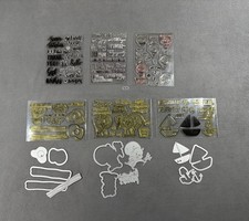 Lot Of Clear Stamps And Dies