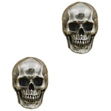 2 PEZZI Anello Teschio Uomo